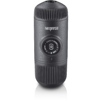 Wacaco Nanopresso Manually operated Mini Portable Espresso Maker- With Adapter-Extra Small Coffee machines for Travel, Camping, Office-Black