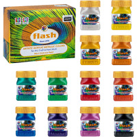 Flash Acrylic Metallic Basic Colours 50 ml (12 Colours) Box