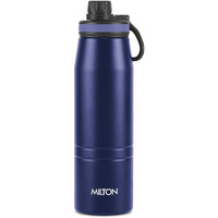 Milton Sparkle 900 Thermosteel Insulated Water Bottle, 925 ml, Blue | Hot and Cold | Leak Proof | Office Bottle | Sports | Home | Kitchen |Travel | Easy to Carry | Rust Proof