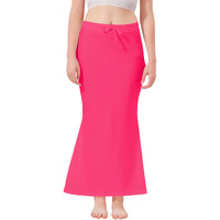XOYA Lycra Blended Saree Shapewear for WomenFishcut Fit Shapewear Petticoat for Women Saree - Pink S