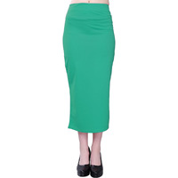 Selvia Womens Lycra Full Elastic Saree Shapewear Patticoat (180TKN122-XL_Rama)