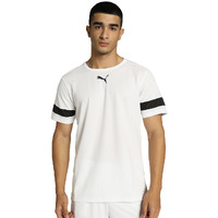 Puma Mens Color Block Regular Fit T-Shirt (704932 Black-White