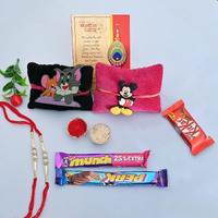 Collectible India Kids Rakhi with Chocolate Gift Combo for Brother Kid, Rakhi Combo for Kids with Gift Rakshabandhan Gifts (1 Set)