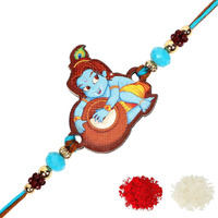 Riddhika Ventures Stylish Kids Rakhi Bracelet with Roli Chawal and Greeting Card (P12)