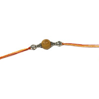RDK Original Handcrafted Sandalwood Dora Rakhi Chandan Designer Rakshbandhan Rakhis for Bhaiya Brother Bhai Bro - Pack of 2
