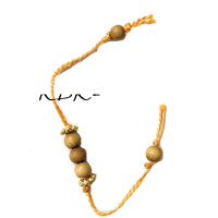 RDK Original Handcrafted Sandalwood Krishna Pattern Dora Rakhi Chandan Laddu Gopal Design Rakshbandhan Rakhis for Bhaiya Brother