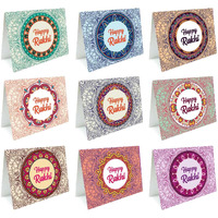 SVM CRAFT Rakhi greeting cards, Note cards, greeting cards, Best Brother Ever Cards for Rakhi or Other DIY Love Greeting Cards for Brother Bhai Rakhi Gifts for Brother (Size 3.9 X 2.9 Inches) Greeting Card (Multi color, Pack of 18), Raksha bandhan cards, happy Rakhi cards
