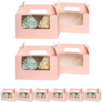 SATYAM KRAFT 10 Pcs Pink Decorative Folding Paper Gift Boxes With Holder For Gifting Items - Fancy Decorative Packaging In Pooja Packing, Rakshabandhan, Rakhi box, Brother-sister Gift,Birthday parties for return gift, Engagement Gifting