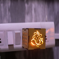 ELISBURRY Electric Kapoor dani Electrical Machine/Incense/Kapur Dani/Kapoor dani Diya/Dhoop Dani/Aroma Oil Burner/Camphor Diffuser Steel for Puja,Mosquito,Home (ganesh)