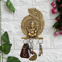 CHHARIYA CRAFTS Ganesh Wall Hanging With Key Holder For Home Decor Wall Decor Showpiece