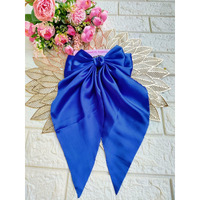 Trend By Kimaayra Luxury Satin Long Tail Hair Bow Alligator clip for Women and Girls, Gift for her, Gift for women (Royal Blue)
