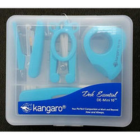 Kangaro Desk Essentials DE-Mini 10 Combo Pack |Stationery Gift Set for Office, Diwali, Weddings, Birthday, Holiday Presents, Celebrations| Turquoise Blue, Pack of 1 | Color May Vary