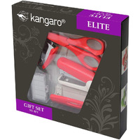 Kangaro Desk Essentials SS-10Y Combo Elite Gift Pack | Stationery Gift Set for Office, Diwali, Weddings, Birthday, Holiday Presents, Celebrations | Red, Pack of 1 | Color May Vary