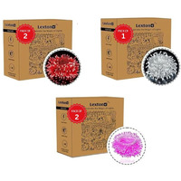 Lexton Love Combo of 2Pcs Red, 2Pcs Pink & 1Pcs White 40ft String Light | Decoration Lighting Bulbs Ladi for Diwali, Christmas, Eid, Birthday, Wedding | Suitable Indoor & Outdoor(Set of 5)