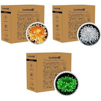 Lexton Freedom Combo of 1Pcs Green, 1Pcs White & 1Pcs Orange 40ft String Light | Decoration Light Bulbs for Diwali, Christmas, Eid, Independence Day, Republic Day | Indoor & Outdoor Use(Set of 3)