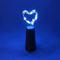 Lexton Cork Light | Bottle Light | Blue Copper String Light | Cork String Light | 2 Pieces | for Valentines Day, Room dcor, Birthdays, Party,Diwali
