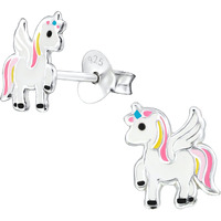 Aww So Cute 925 Sterling Silver Hypoallergenic Unicorn Stud Earrings for Babies, Kids & Girls | Diwali Gift/Birthday Gift | Comes in a Gift Box | 925 Stamped with Certificate of Authenticity | ER1368