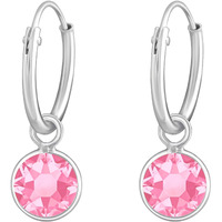 Aww So Cute 925 Sterling Silver Hypoallergenic Round Charm Hoop Earrings for Babies, Kids & Girls | Diwali Gift | Comes in a Gift Box | 925 Stamped with Certificate of Authenticity | ER1708