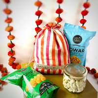 Heka Bites Diwali Gift for friends and family| Healthy Snacks Hamper with a beautiful card| Diwali Hamper