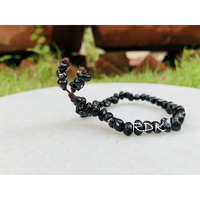 RDK Natural Black Gunja Chirmi Seed Bracelet Chirmi Seeds For Lakshmi Upasana, Diwali, Pooja, Wealth Beads, Fang-Sue, Vastu For Unisex Adult (40 Beads With 6 Mini Bead)