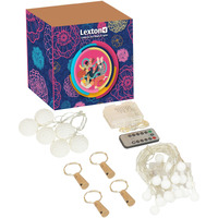 Lexton Lights Combo 1 Pcs White Bulb Light | 1 Pcs Copper Light Powered by Battery Box & Remote | 4 Pcs Bottle Cork Light | 1 Pcs Cotton Ball Light for Decoration, Diwali, Christmas (Warm White)