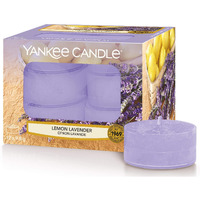 Yankee Candle Lemon Lavender Tea Light Candle (8.31 cm x 8.31 cm x 5.99, Purple, Set of 12)