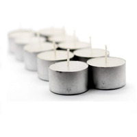 Ein Sof Set of 10 pcs Tea Lights for Home Dcor  9 Hours Burning Time, White, Non Scented, Wax Tealight with Long Wick, Candle Light Dinner, Birthday Decoration & Bedroom Diffuser t Lamp