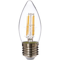 wipro Garnet 4W Classic Candle LED Bulb for decorative lights, Chandeliers | Warm White (2700K) | E27 Bulb Base | High Voltage Protection (440V) | Surge Protection (4KV) | Pack of 8