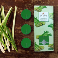 AuraDecor 3 Hour Burning Time Fragrance Tealight Candle Pack of 10 || Scented Candle || Tealight Candle || Fragrance Candle || Cups Tealight Candle. (Lemon Grass), Paraffin Wax