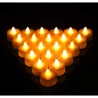 Casa Illuminate Led Tea Light Candles for Home Decoration Set of 20 pcs  Decorative Flameless & Smokeless Birthday Lights, Battery Operated Tea & Candle Lights Dinner Lamps (Warm White, 3cmx3cm)