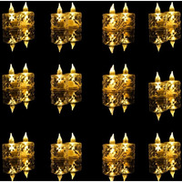 Casa Illuminate 20 Pcs Flameless and Smokeless Decorative Crystal Candles Transparent Acrylic Led Tea Light Candle for Decoration (20 Pieces, Yellow, 5 cm)