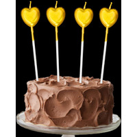 Number Candle (Heart Stick Golden)
