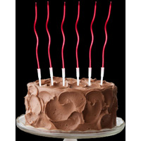Number Candle (Twisted Candle Red)