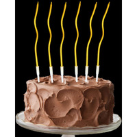 Number Candle (Twisted Candle Golden)