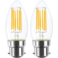 CITRA Vintage Led Light Bulb Candle B22D Base Warm White 4W - 2 Packs