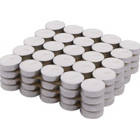 Casa Illuminated White Paraffin Wax Tea Light Candles, 50 Pcs Tealight, Home Decoration & Candle Light Dinner Gift Set