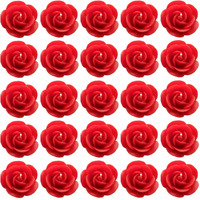 Shraddha Creation Floating Rose Decorative Wax Candle, Pack of 25, Rose
