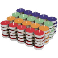 Yathart Multi-Purpose Candles for Home Decorative Smokeless Pack of 50 Pcs Diya Tealight Candle Set (Multicolor, Scented Fragrance, 12gm Wax)