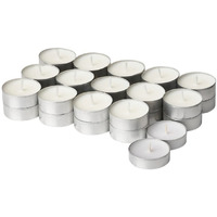 IKEA Little Loved Corner ADLAD Scented Tealight Candle, Scandinavian Woods/White, 3.5 hr (Pack of 60)