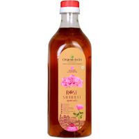 Orgrain India Pushkar Raj Rose (Gulab) Sharbat 1000ml With Pink Rose Petals | Mix with Water, Milk, Ice Creams, Faloodas, Mock Tails, Desserts & Sweets