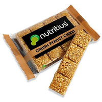 Nutritius Crush Peanut Chikki 120 G (Pack Of 6) | Peanut Chikki | Desi Ghee | Gajak | Made With Jaggery | No Glucose Syrup | No Preservatives | Gluten Free | Indian Sweets | Gajak