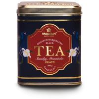 Makaibari Smoky Mountain, Roasted Darjeeling Loose Leaf Black Tea Tin Caddy, 100 Grams | 100% Darjeeling Long Leaf Tea | Darjeeling Black Tea