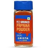 CRISTA Smoked Paprika Powder from Fresh & Flavourful Dried Chillies with Zero added Colours, Fillers, Additives & Preservatives Smoky Flavour & Aroma 45 gms