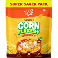 Yogabar Cornflakes Original Crunchy Breakfast cereals with Probiotics,850g || Original || High Fibre | Deliciously Crunchy || Breakfast Cereal