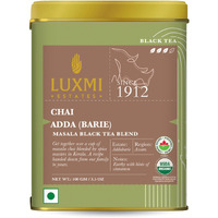 LUXMI Estates Masala Chai Powder 100Gm Pack | Chai Adda-Bari | Organic Black Tea | Strong, Robust & Aromatic Masala Chai | Indian Spice Chai Enriched With Cinnamon & Cardamom | Energy Booster