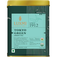 LUXMI Estates Tokyo Green Blend 100Gm Pack | Organic Green Tea | 50 Cups, Powder