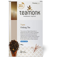 Teamonk - Tapas Oolong Tea Leaves 100g (Makes 50 Cups) | USDA Certified Organic Darjeeling Tea | Pure and Herbal Tea | Promotes Overall Wellbeing | No Oils, Artificial Aroma, or Taste Enhancers