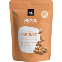Eat Anytime Mindful Export Premium California Almonds | Gluten Free | Improve Brain Function | Crunchy & Roasted Almonds | Healthy Snacks For Diet | California Almonds - 500gm