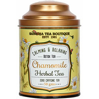 SAN-CHA Tea Boutique,Chamomile Tea,Pure Chamomile Flowers,50G Loose Leaf Tea,Caffeine Free Herbal Tea,Good Sleep Tea,Stress Relief Tea,Bedtime Tea,0.1 Kg