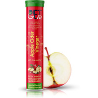 Diet Gear Apple Cider Vinegar with Mother | 5 ltr Zero Sugar Apple Cider vinegar drink with Pomegranate and Beet Root extract added Vitamin C, B6, B7 and B12 | 20 Tablet | Apple flavor (Pack of 1)